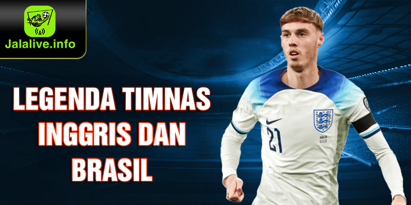 Legenda Timnas Inggris dan Brasil